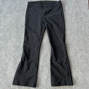 Obermeyer Pants Womens 12 Long Black Softshell Fleece Lined Stretch Ski Snow